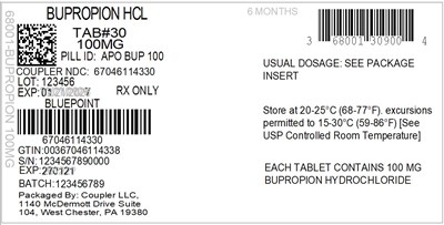 Label (68001 309 00 Bupropion 100mg 67046 1143 30)